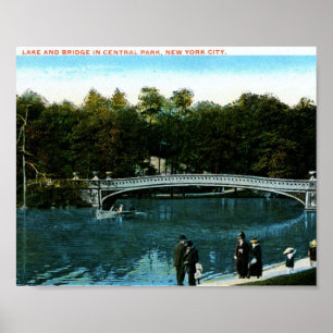 See, Central Park, New York City Vintage Poster