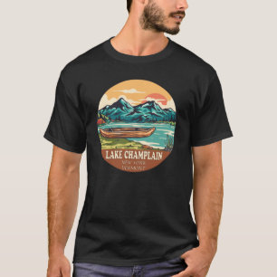 See Champlain Boating Fishing Emblem T-Shirt