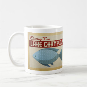 See Champlain Fisch-Vintage Reise Kaffeetasse