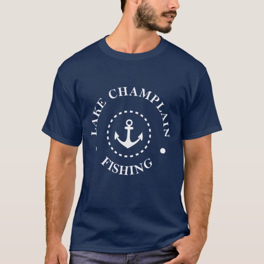 See Champlain Fischen T-Shirt (Vorderseite)