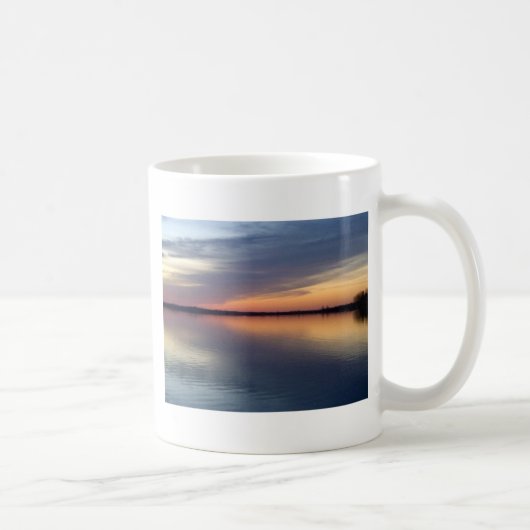 See Champlain Sonnenuntergang von Alburgh, VT Kaffeetasse (Rechts)