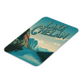 See Chelan Washington Vintage Magnet (Linke Seite)