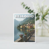 See Como Bellagio Italien Reisen Postkarte (Stehend Vorderseite)