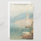 See Como Italien Boats Sommergeschosse Briefpapier (Vorne/Hinten)