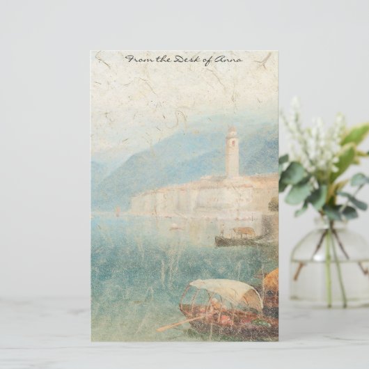 See Como Italien Boats Sommergeschosse Briefpapier (Stehend Vorderseite)