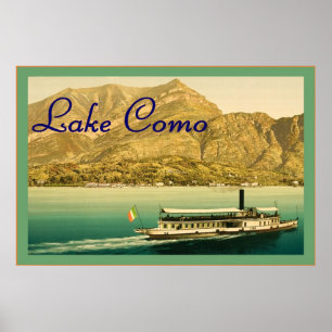 See Como ~ Vintages Reise-Plakat Poster