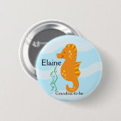 SEE CRITTERS SEEPFERD NAME TAG Personalisierter Bu Button (Vorne & Hinten)
