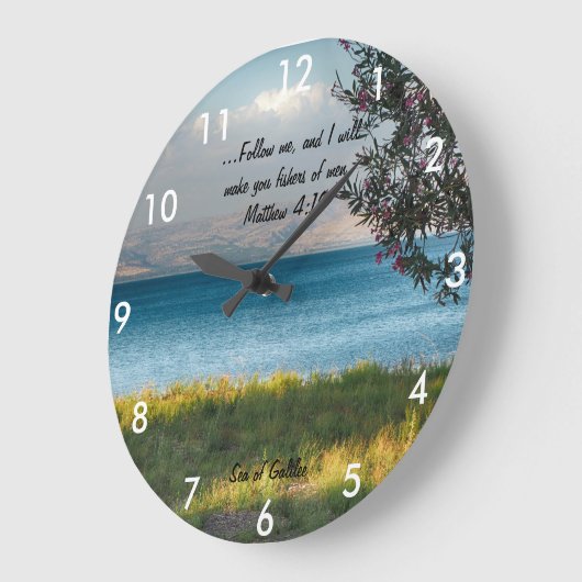 See der Galiläa-Schrift Große Wanduhr (Winkel)