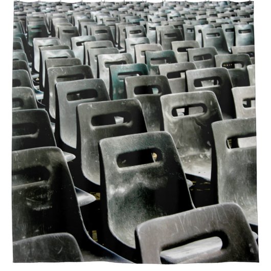 See der grauen Stühle Duschvorhang (Vorderseite)