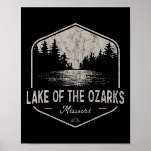 See der Ozarks Missouri im Freien Vintage Poster