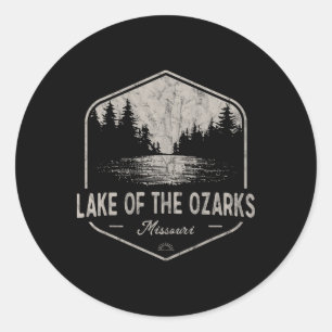 See der Ozarks Missouri im Freien Vintage  Runder Aufkleber