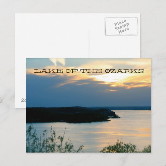 SEE DER OZARKS POSTCARD POSTKARTE (Vorne/Hinten)