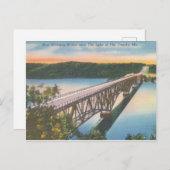 See der Ozarks Vintag Niangua Bridge Postcard Postkarte (Vorne/Hinten)