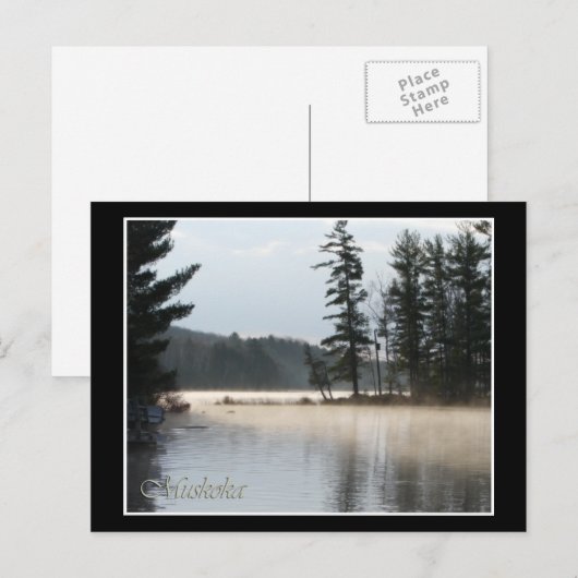 See des Nebels Postkarte (Vorne/Hinten)