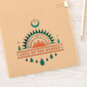 See des Ozarks boho Regenbogenmondes Aufkleber