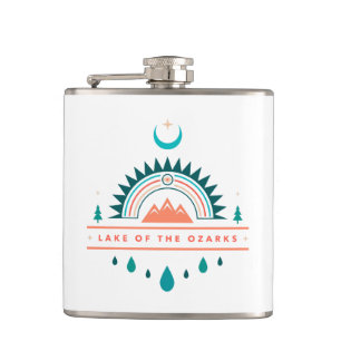 See des Ozarks boho Regenbogenmondes Flachmann