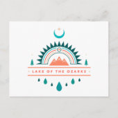 See des Ozarks boho Regenbogenmondes Postkarte (Vorderseite)