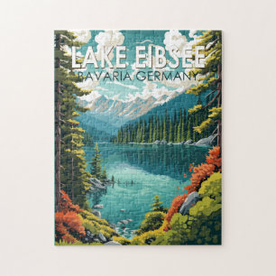 See Eibsee Deutschland Reise Kunst Vintage Puzzle