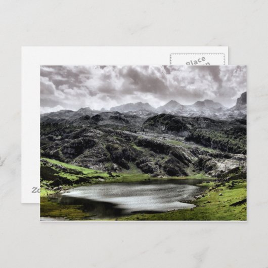 See Ercina in Asturien, Spanien Postkarte (Vorne/Hinten)