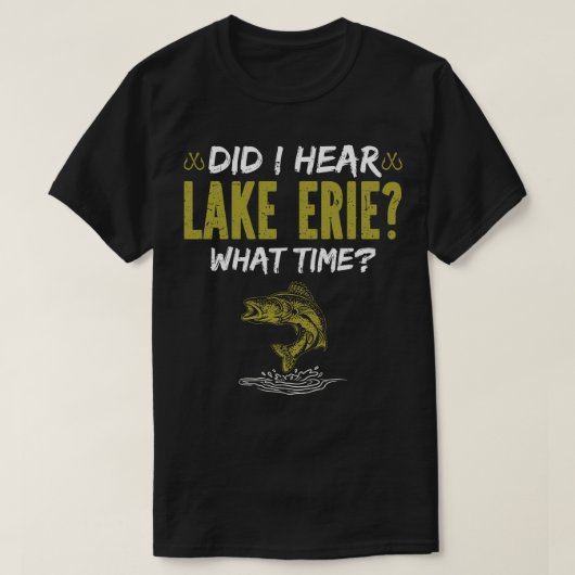 See Erie Fischen Männer Funny Walleye Fischen T-Shirt (Design vorne)