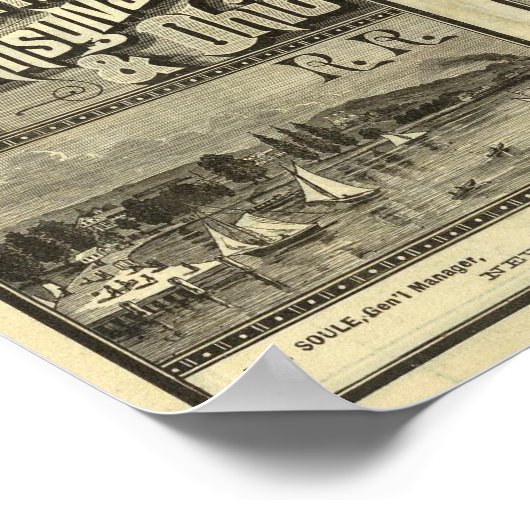 See Erie und Western Eisenbahn Poster (Ecke)