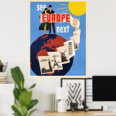 See Europe Next travel poster, Poster (Heimbüro)