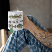 See Fischen Nord Niedlicher Fischer Personalisiert Kaffeetasse