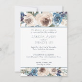 See Floral | Dusty Dandelion Garland Wedding Einladung (Vorderseite)