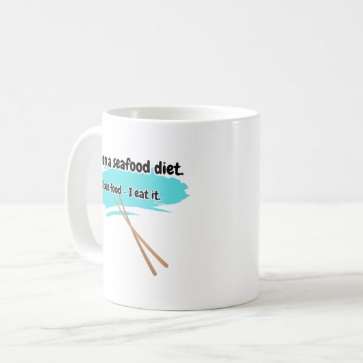 See-Food Diet Program Kaffeetasse (Vorderseite Links)