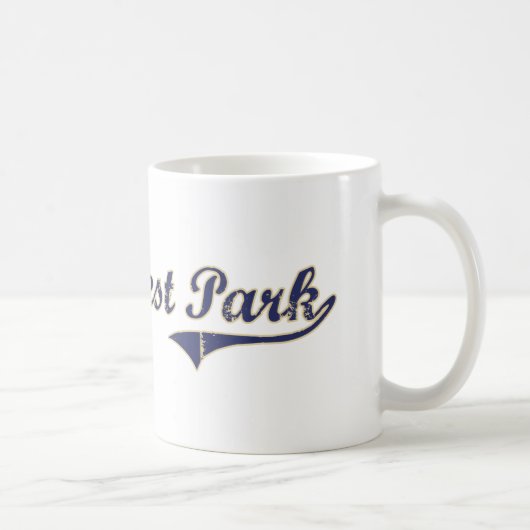 See-Forest Park Washington klassischer Entwurf Kaffeetasse (Rechts)