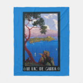 See Garda Reise-förderndes Plakat Fleecedecke (Vorderseite)