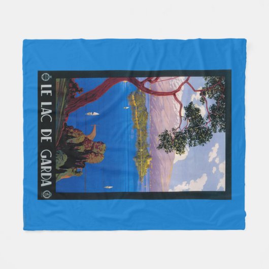 See Garda Reise-förderndes Plakat Fleecedecke (Vorderseite (Horizontal))