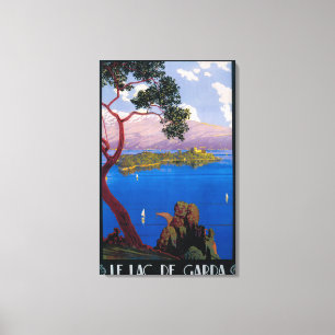 See Garda Reise-förderndes Plakat Leinwanddruck