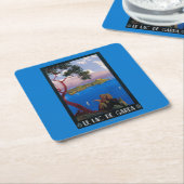 See Garda Reise-förderndes Plakat Rechteckiger Pappuntersetzer (angewinkelt)