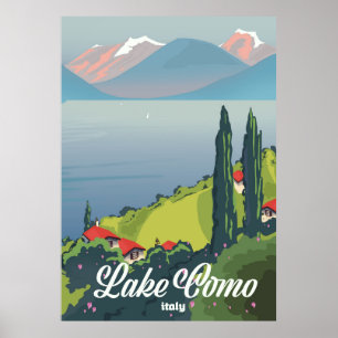 See Genezareth Italien vintage Reiseposter Poster