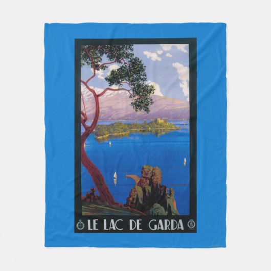 See Genezareth Werbeplakat Fleecedecke (Vorderseite)
