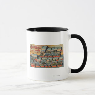 See George, New York - große Buchstabe-Szenen Tasse