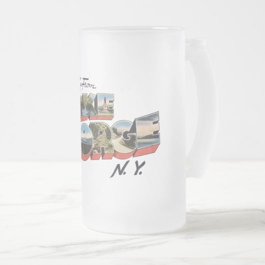 See George New York Mattglas Bierglas (VorderseiteRechts)