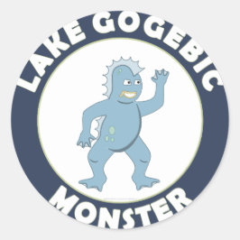 See Gogebic Monster Runder Aufkleber
