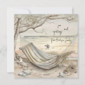 See & Grüße Vintage Sommermeerküste Feiertagskarte (Vorderseite)