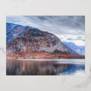 See Hallstatt Vista Folien Feiertagspostkarte