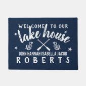 See-Haus schaufelt Anker-kundenspezifisches Fußmatte (Vorderseite)