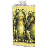 See Hear Speak No Evil Funny Frogs Flachmann (Links)