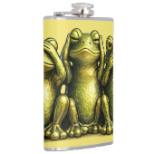 See Hear Speak No Evil Funny Frogs Flachmann (Rechts)