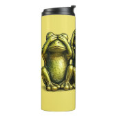 See Hear Speak No Evil Funny Frogs Thermosbecher (Nach links gedreht)