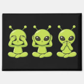 See, Hear, Speak No Evil Magnet (Vorderseite)