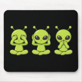 See, Hear, Speak No Evil Mousepad (Vorne)