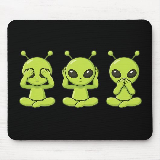 See, Hear, Speak No Evil Mousepad (Vorne)