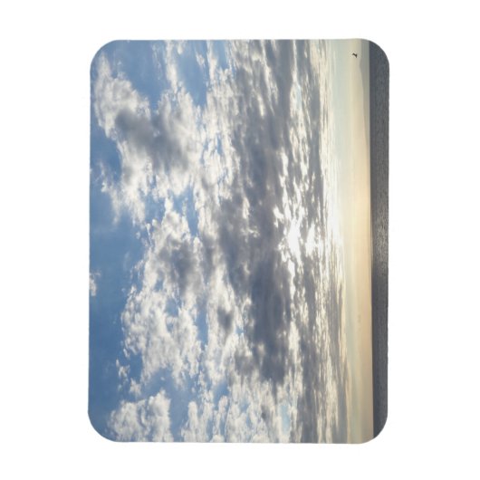 See & Himmel & Wolken 3"x4"-Magnet Magnet (Vertikal)