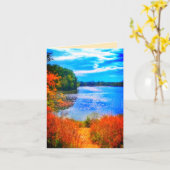 SEE-HINTERhelle GRUSS-KARTE Karte (Gelbe Blume)